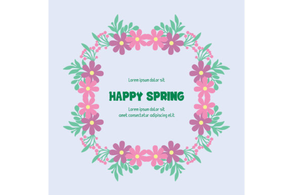Download Cute Happy Spring Invitation Card Decor - Premium Resources