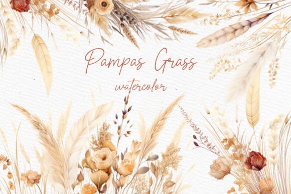 Download Boho Flowers Clipart Pampas Grass Png - Flowers clipart Collection