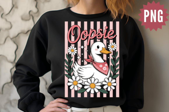 Download Cute Duck Daisy Vintage PNG Design - Cute duck Collection