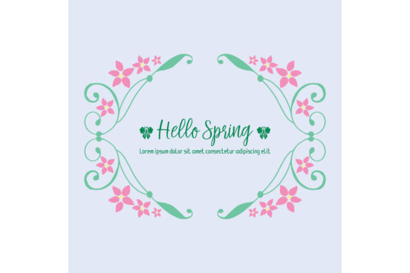 Download Elegant Happy Spring Greeting Card Decor - Premium Resources