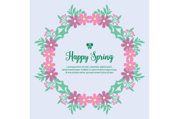 Download Cute Happy Spring Invitation Card Decor - Premium Resources