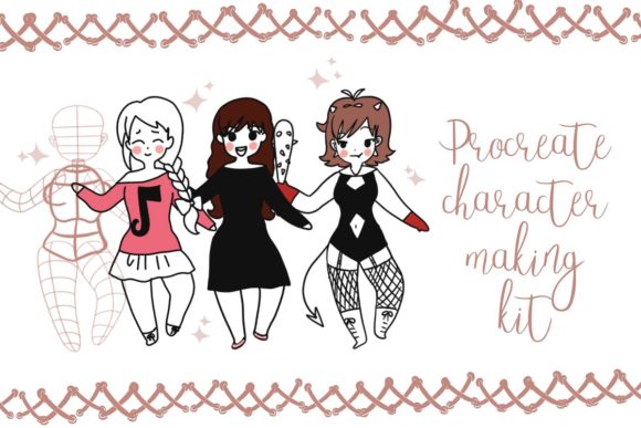 Download Procreate Character Making Kit - Character Collection