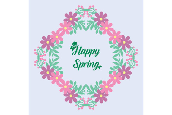 Download Cute Happy Spring Invitation Card Decor - Premium Resources