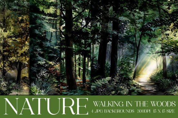 Download Walk in the Woods Nature Backgrounds, S2 - Nature Collection